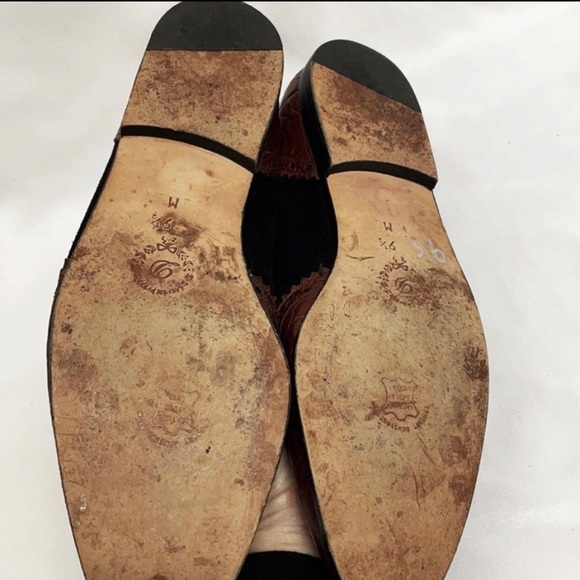 DELMAN Vintage Leather & Suede Loafers Size 9.5 M - Picture 5 of 6